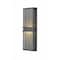Z-Lite Eclipse 2 Light Outdoor Wall Sconce, Black And Seedy 577B-BK-LED - alternate 1